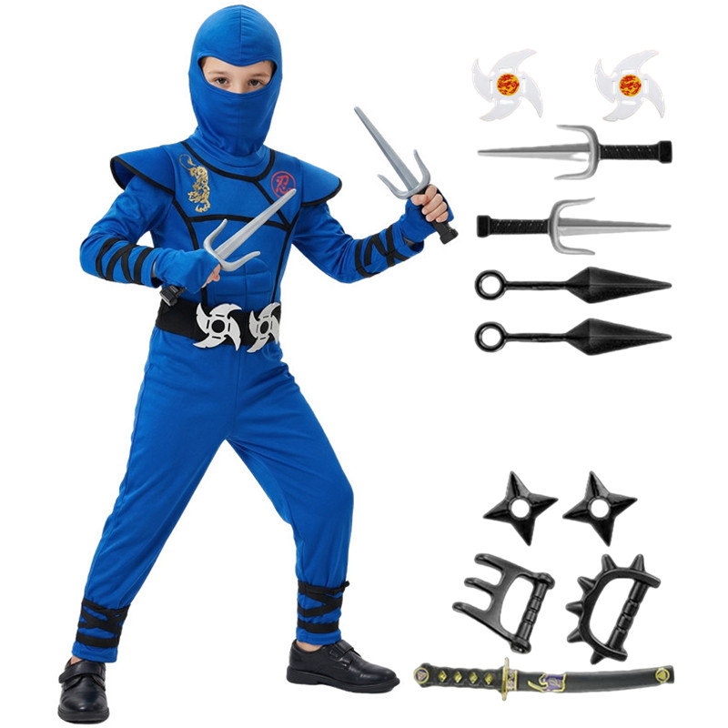 Kids Toys Movie - Black and Blue Ninja Costume for
