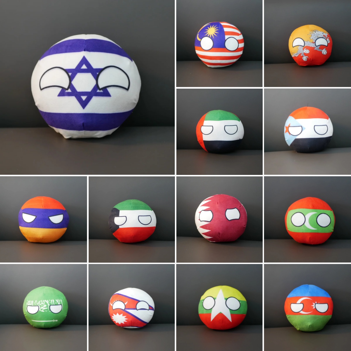 Kids Toys Pakistan - Countryballs Plush Keychain Doll Korea Turkey