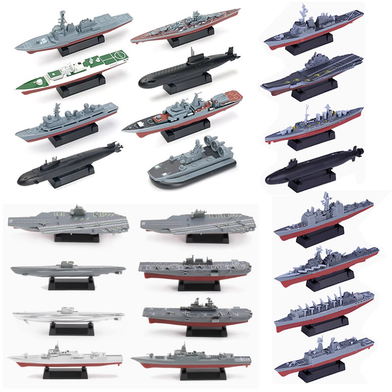 Kids Toys Under 1000 - 8pcs/set 4D Assembly Warship Submarine Carrier