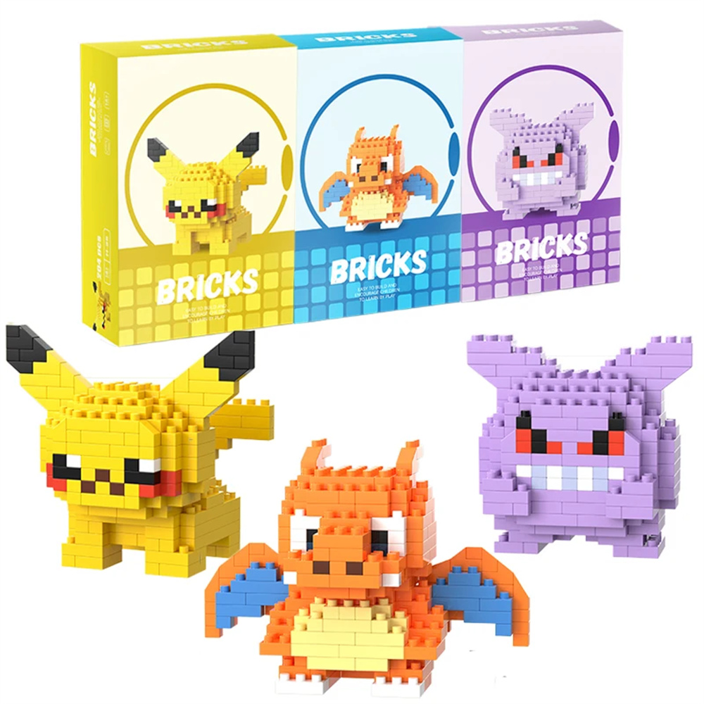Kids Toys Movie - Pokemon Micro Building Blocks Pikachu Dragonite