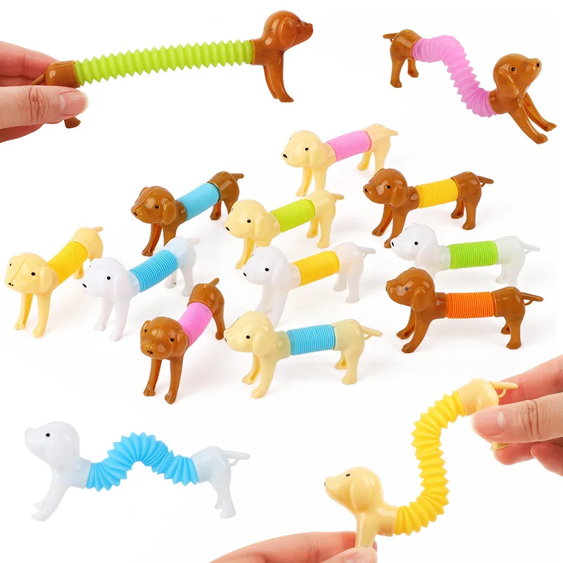 Kids Toys Youtube - 10Pcs Stretchable Dog Stress Relief Pop