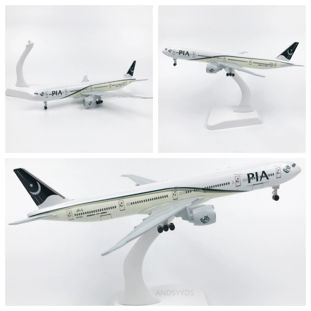 Kids Toys Pakistan - 20cm scale aircraft B777 Pakistan Air