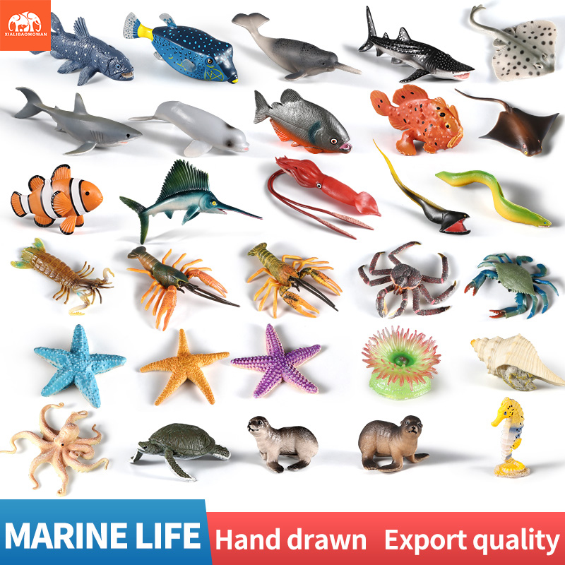 Kids Toys Packaging - Sea Life Animal Action Figures Set