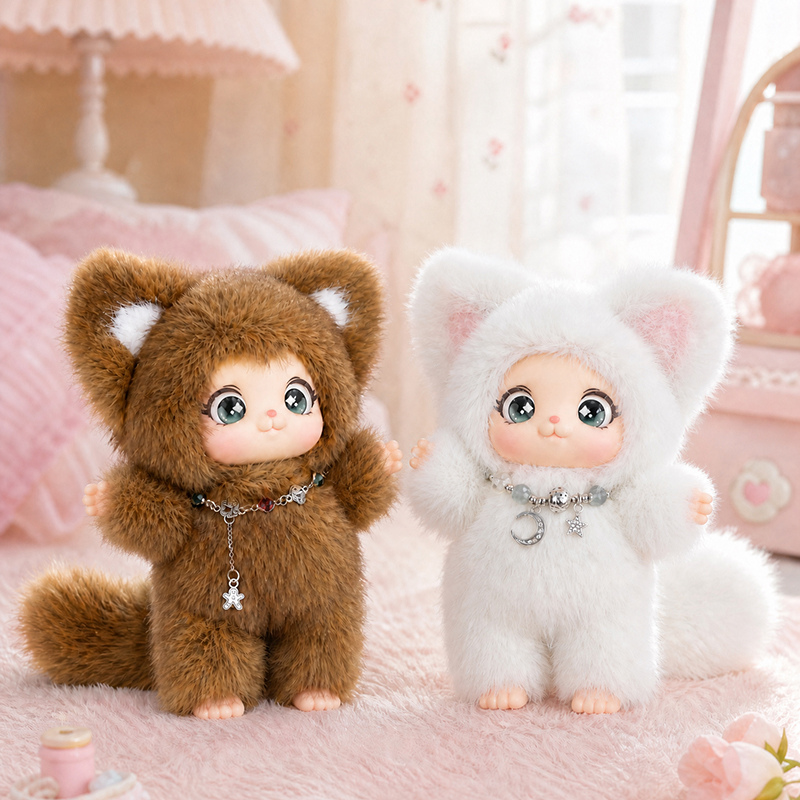 Kawaii Fox Plush Toy Fox Vinyl - đánh giá và giá Kids Toys Movie