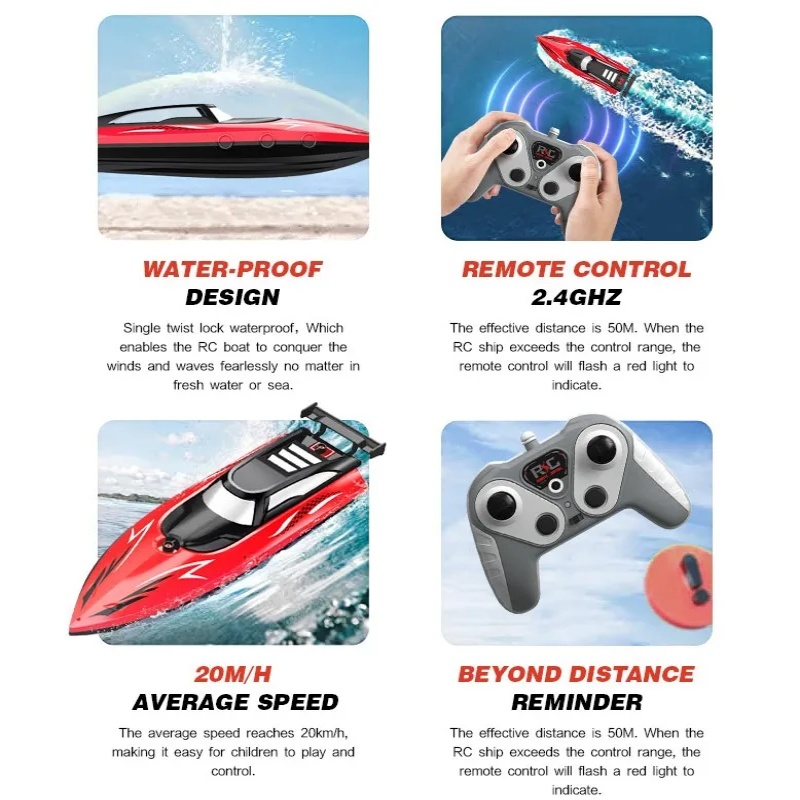 2.4G RC Boat High Speed Remote - đánh giá và giá Kids Toys Company