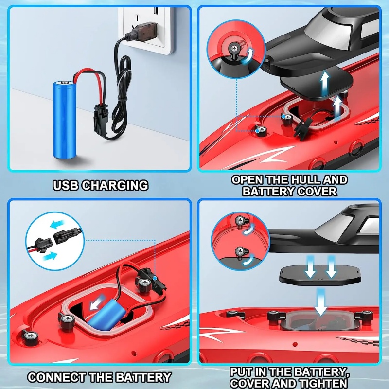2.4G RC Boat High Speed Remote - đánh giá và giá Kids Toys Company