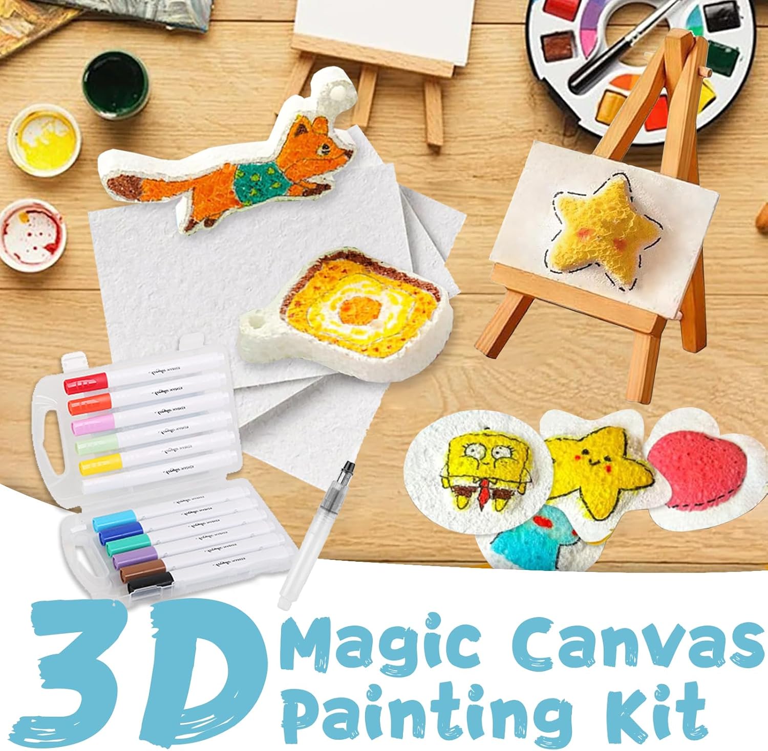 3D Puffy Foam Texture Painting - đánh giá và giá Kids Toys Drawing