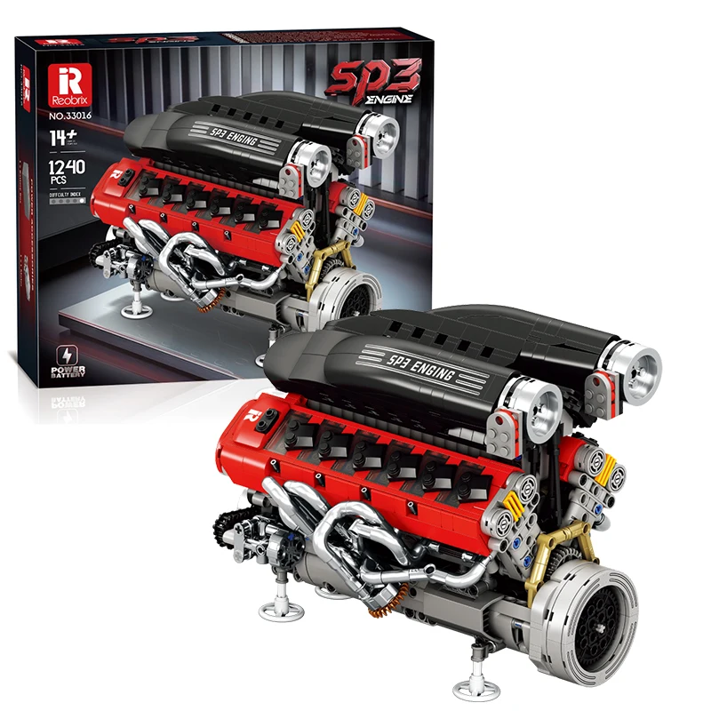 1240PCS Car Engine SP3 Engine  - đánh giá và giá Kids Toys Car