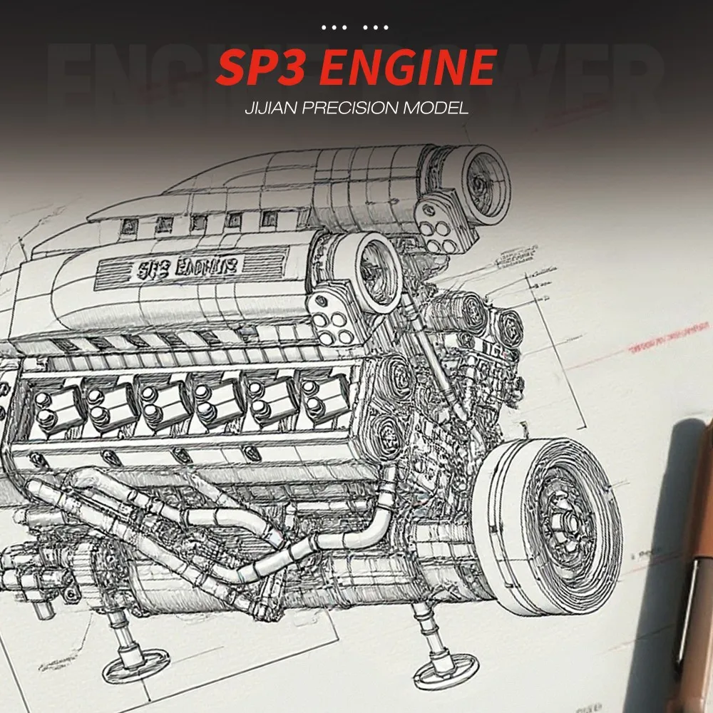 1240PCS Car Engine SP3 Engine  - đánh giá và giá Kids Toys Car
