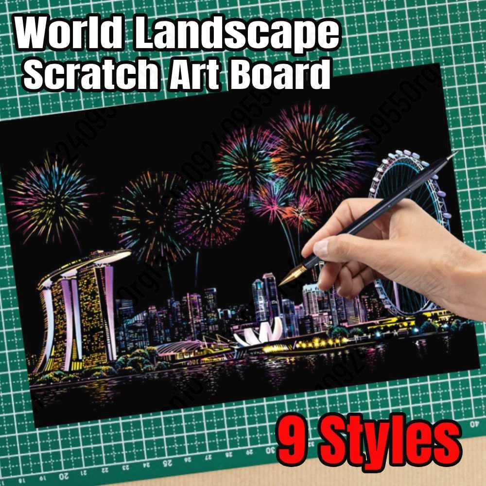 Magic Rainbow Color Scratch Ar - đánh giá và giá Kids Toys Drawing