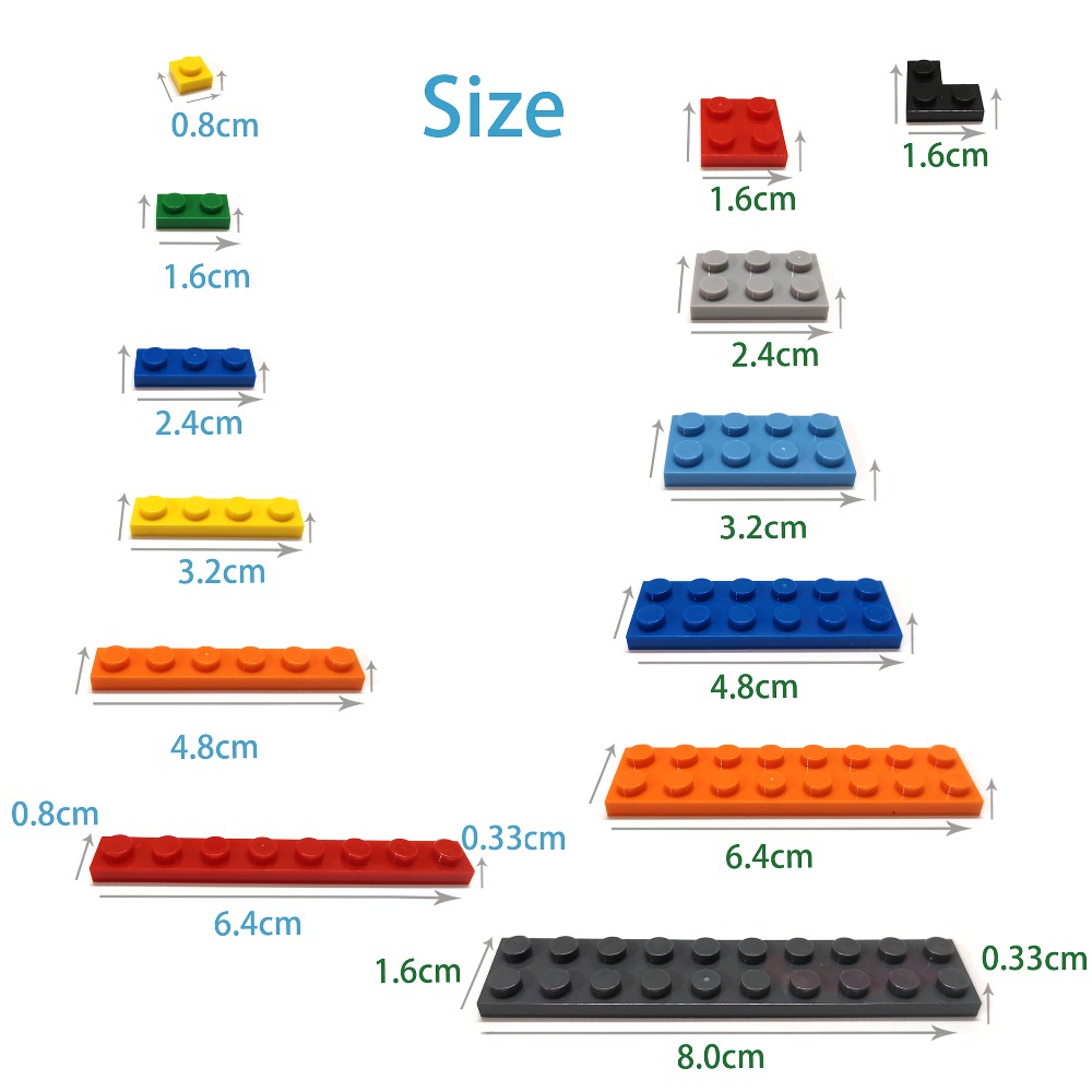1000 Chiếc 1X2 Chấm Bi Tự Làm  - đánh giá và giá Kids Toys Under 1000