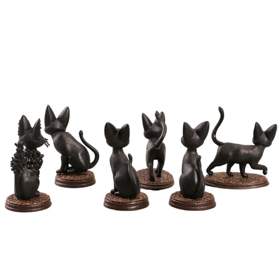 6pcs/set Cartoon Black Cat Jij - đánh giá và giá Kids Toys Jiji