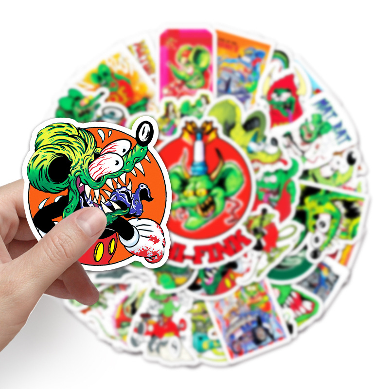 50pcs Rat Fink Graffiti Sticke - đánh giá và giá Kids Toys Movie