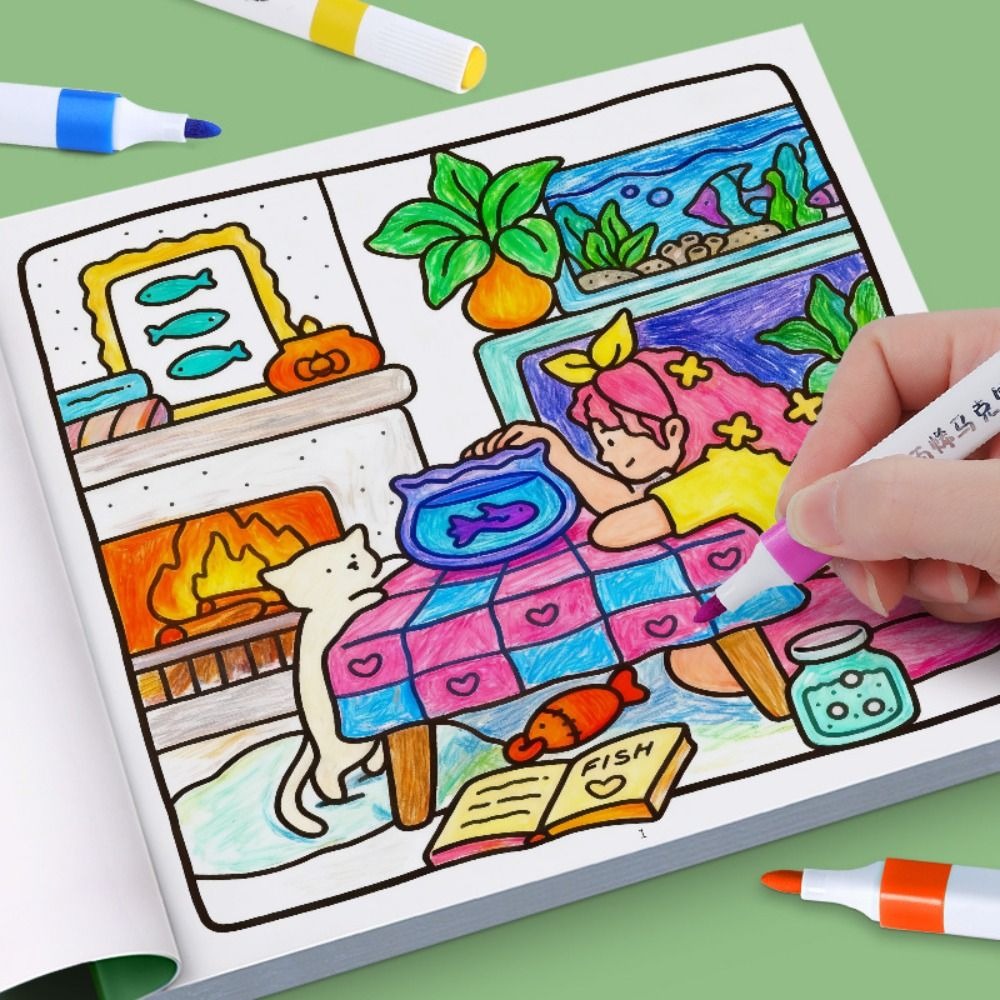 Creative DIY Coloring Book Edu - đánh giá và giá Kids Toys Drawing