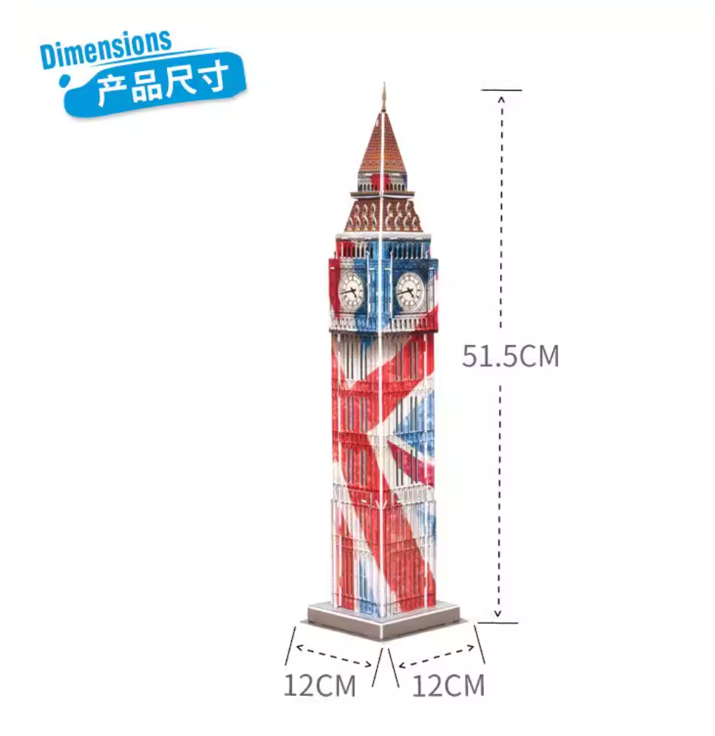 3D Puzzles London Big Ben DIY  - đánh giá và giá Kids Toys London