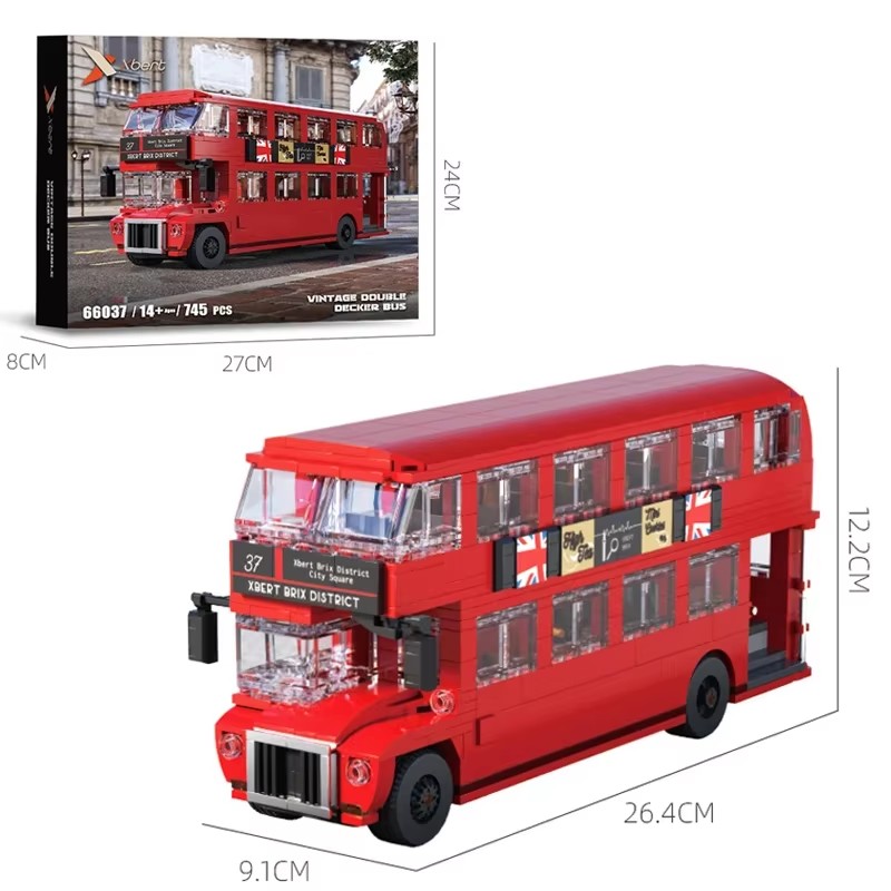 745PCS London Bus Model Bricks - đánh giá và giá Kids Toys London