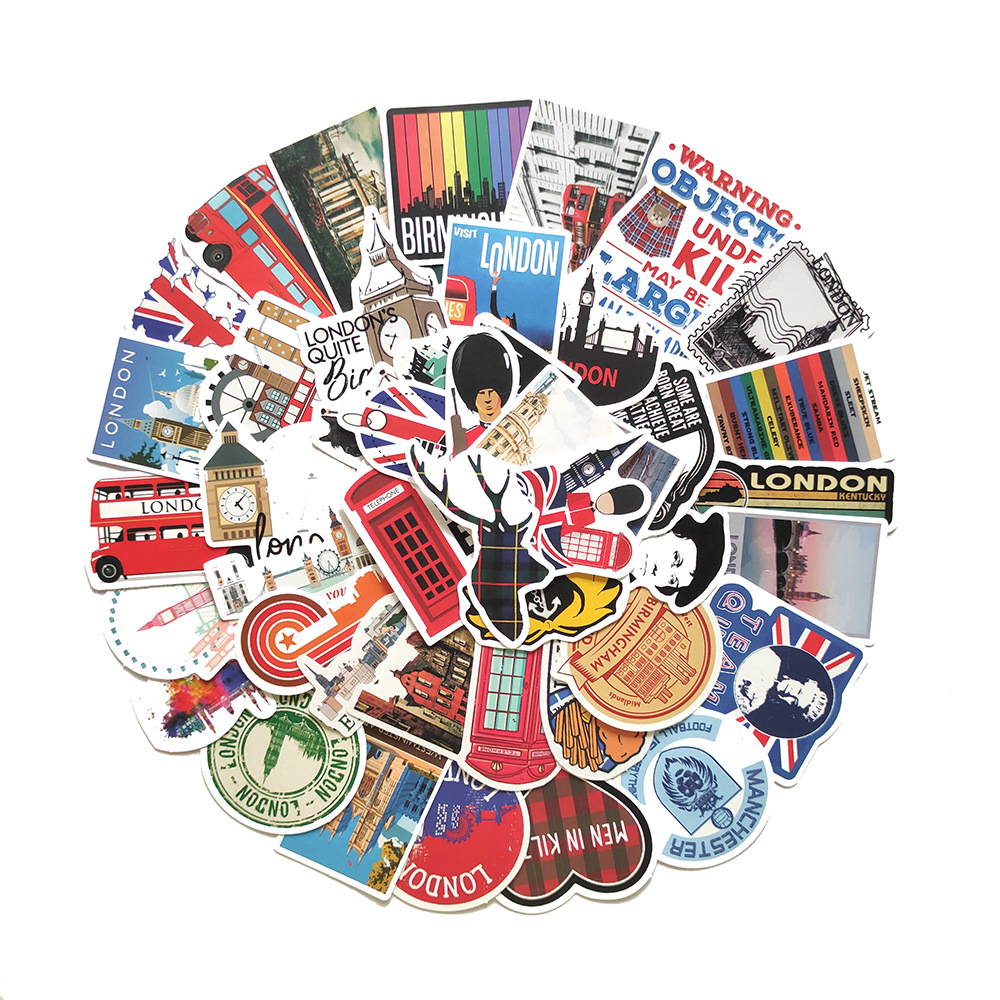 50pcs London England Stickers  - đánh giá và giá Kids Toys London
