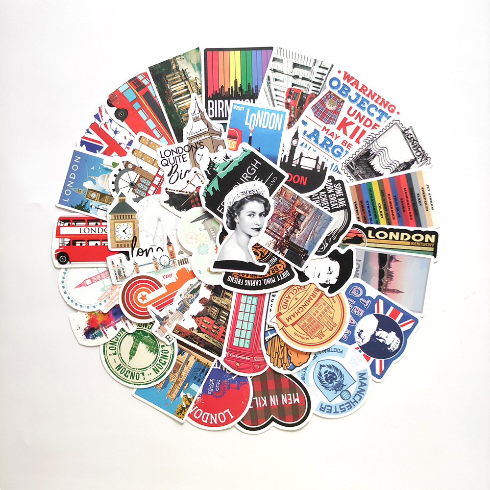 50pcs London England Stickers  - đánh giá và giá Kids Toys London