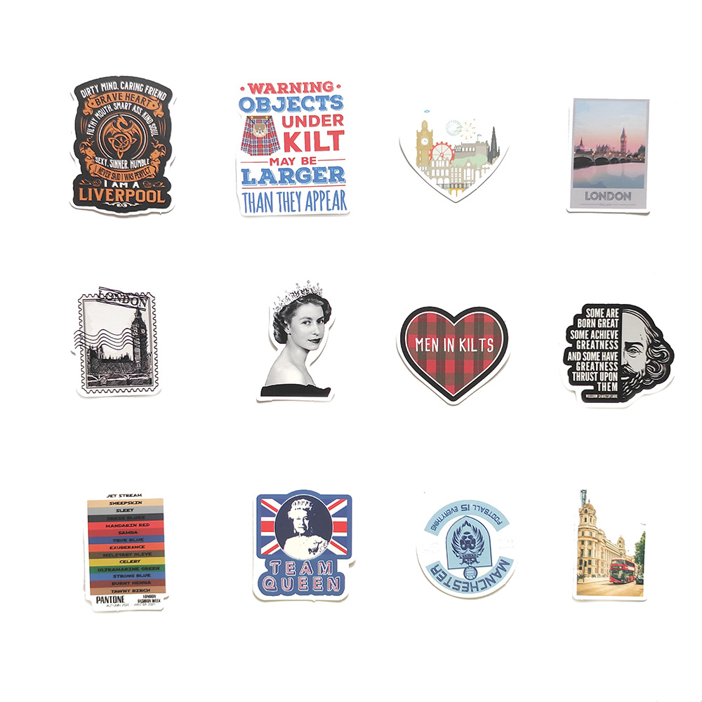 50pcs London England Stickers  - đánh giá và giá Kids Toys London