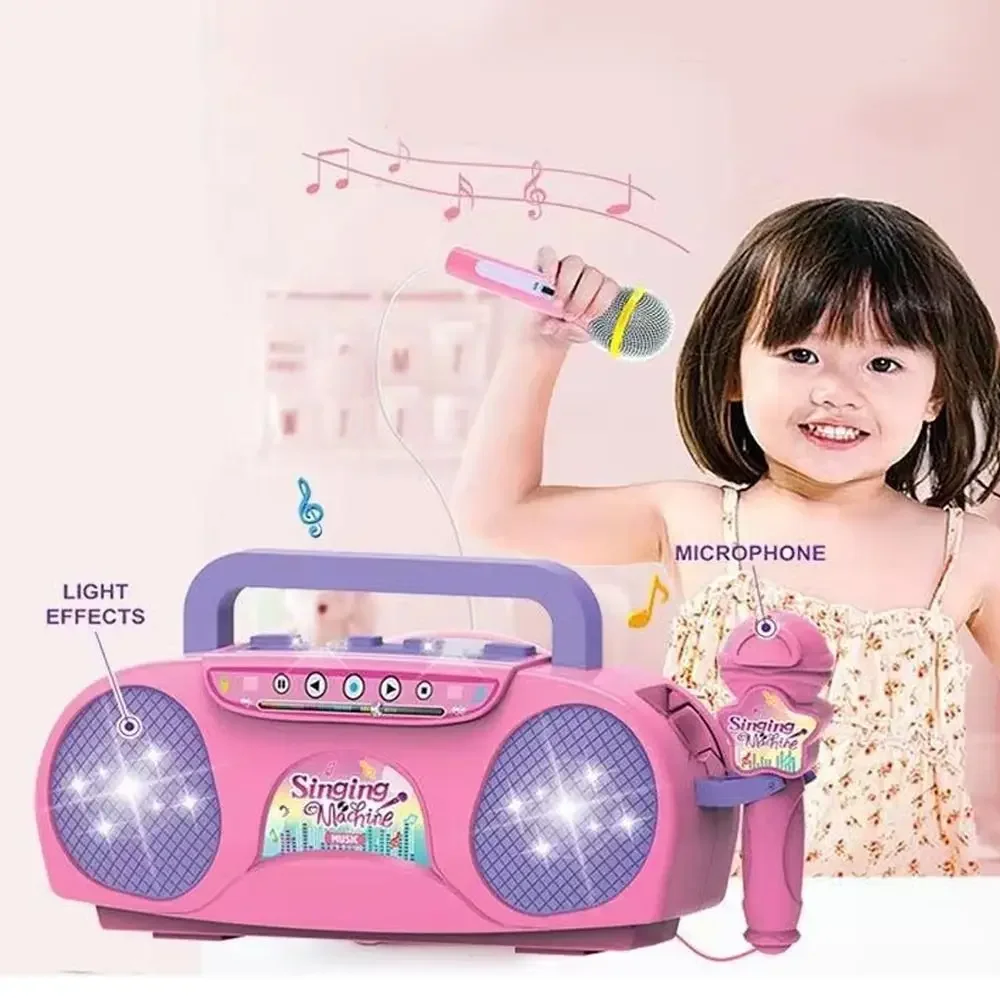 Karaoke Machine with Microphon - đánh giá và giá Kids Microphone Karaoke